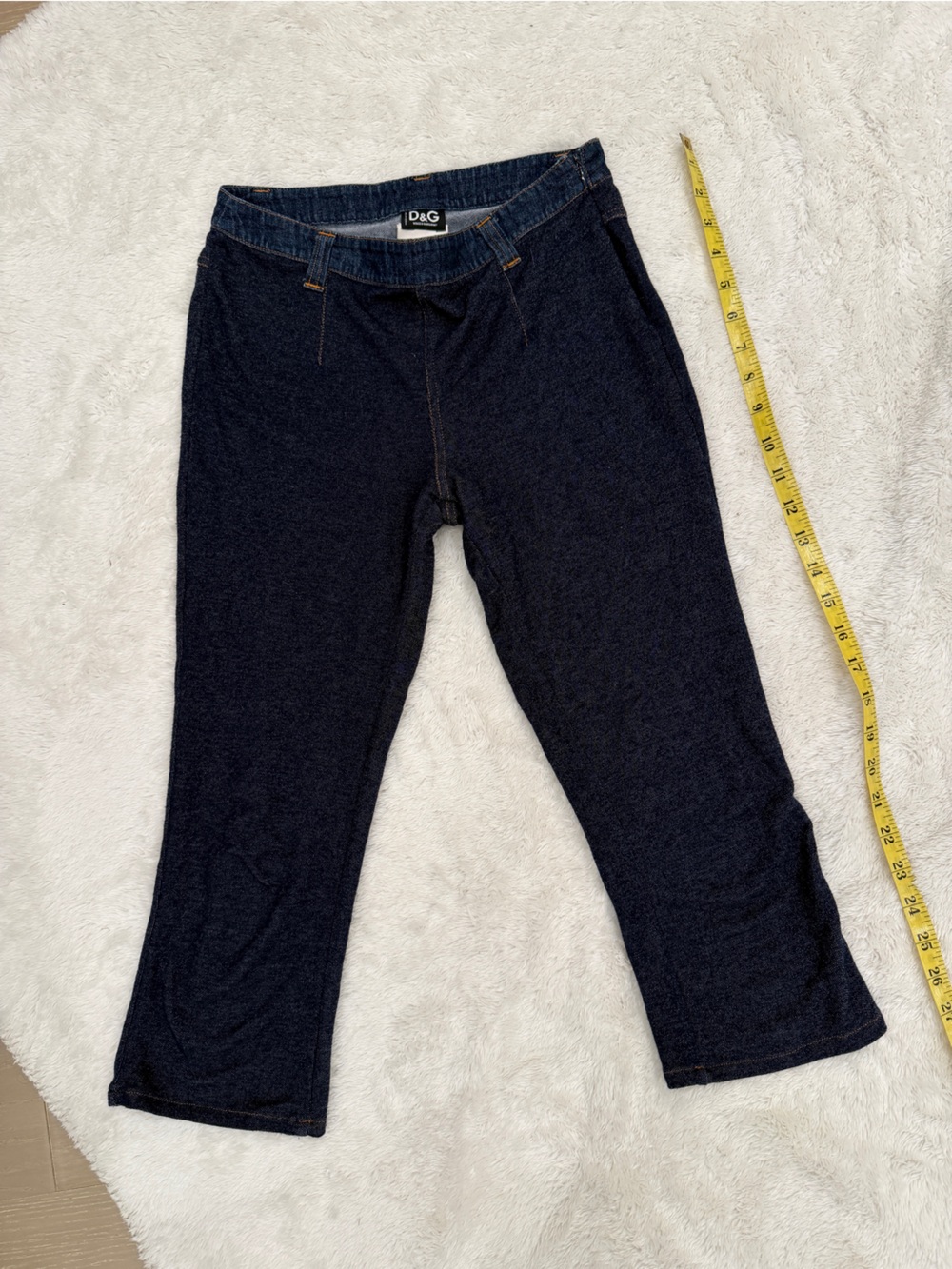 Dolce & Gabbana Dark Blue Knit Jeggings